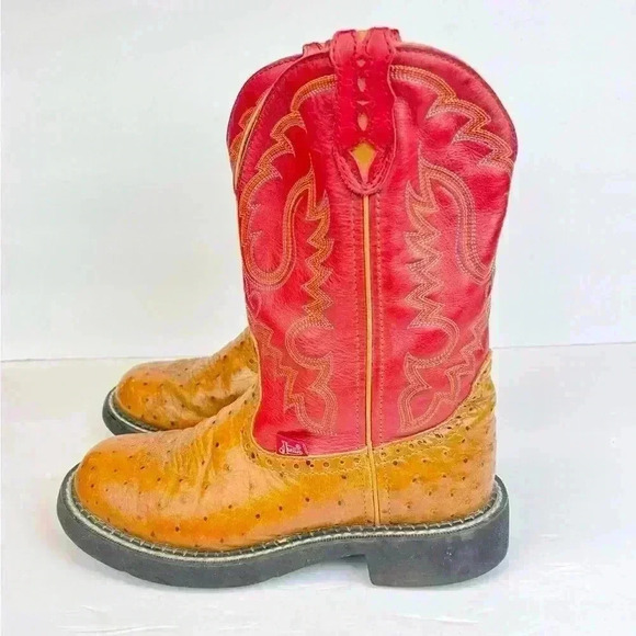 Justin Gypsy Boots L9911 Ladies Casual Boot Size 6.5B Leather - Picture 9 of 10